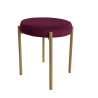 TABORET DIOR STOŁEK LOFT metal podstawa złota MG02