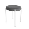 TABORET DIOR STOŁEK LOFT metal podstawa biała BL14