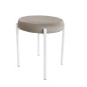 TABORET DIOR STOŁEK LOFT metal podstawa biała MG09