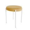 TABORET DIOR STOŁEK LOFT metal podstawa biała MG15