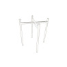 TABORET DIOR STOŁEK LOFT metal podstawa biała MG17