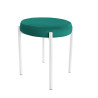 TABORET DIOR STOŁEK LOFT metal podstawa biała MG20