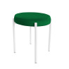 TABORET DIOR STOŁEK LOFT metal podstawa biała MG25