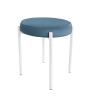 TABORET DIOR STOŁEK LOFT metal podstawa biała MG33