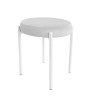 TABORET DIOR STOŁEK LOFT metal podstawa biała MG39