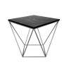 Stolik kawowy druciany LOFT Industrial marmur/szary