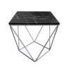 Stolik kawowy druciany LOFT Industrial marmur/szary