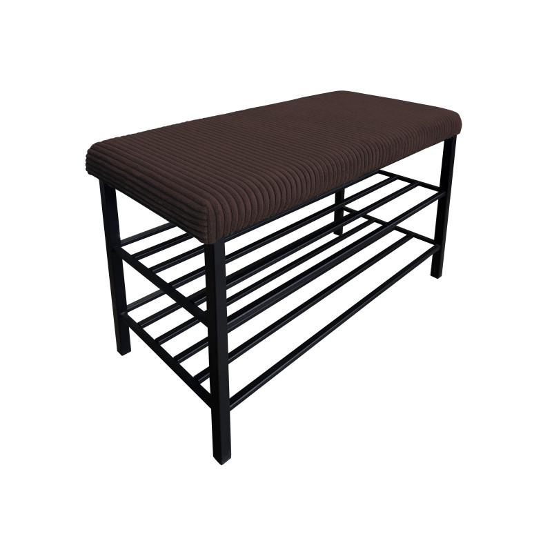 Szafka na buty POSO 6 – czarny stelaż, porządek i styl