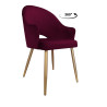 Krzesło obrotowe Velvet podstawa złota MG02