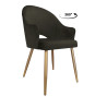 Krzesło obrotowe Velvet podstawa złota MG05
