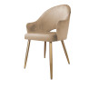 Krzesło obrotowe Velvet podstawa złota MG06