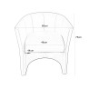 Fotel CLUB granatowy MG16 – elegancja i komfort