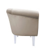 Fotel Milo nogi 20cm białe szary beż MG09