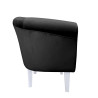 Fotel Milo nogi 20cm białe czarny MG19
