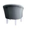 Fotel Milo nogi 20cm białe szary BL14