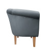 Fotel Milo nogi 20cm buk szary BL14