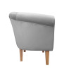 Fotel Milo nogi 20cm buk szary MG17