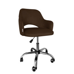 Fotel obrotowy Milano MG05 – brązowy, tapicerka Magic Velvet
