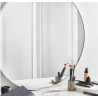 Lustro LOFT  FI40cm białe ścienne okrągłe łazienkowe do salonu sypialni loftowe Industrialne minimalistyczne