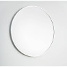 Lustro LOFT  FI40cm białe ścienne okrągłe łazienkowe do salonu sypialni loftowe Industrialne minimalistyczne