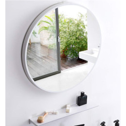 Lustro LOFT 60 cm białe ścienne