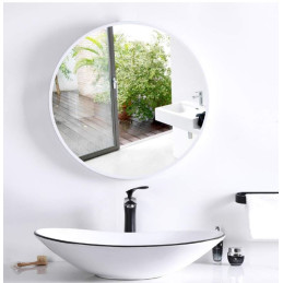 Lustro LOFT 60 cm białe ścienne