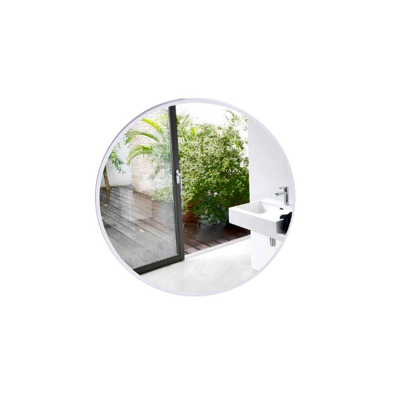 Lustro LOFT 60 cm białe ścienne