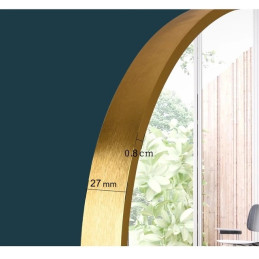 Lustro LOFT 60 cm białe ścienne