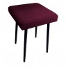 Taboret MAX MG02 śliwka podstawa czarna