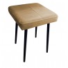 Taboret MAX MG06 jasny brąz podstawa czarna