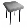 Taboret MAX MG17 szary podstawa czarna