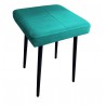 Taboret MAX MG20 turkus  podstawa czarna