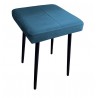 Taboret MAX MG33 niebieski podstawa czarna