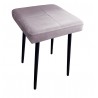 Taboret MAX MG55 szary róż podstawa czarna