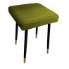 Taboret MAX BL75 oliwka podstawa czarna/złota