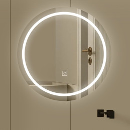 Lustro LED FI70 – okrągłe łazienkowe z podświetleniem