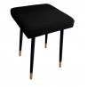 Taboret MAX MG19 czarny podstawa czarna/złota