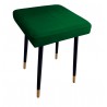 Taboret MAX MG25 zielony podstawa czarna/złota