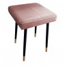 Taboret MAX MG58 róż indyjski podstawa czarna/złota