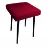 Taboret MAX MG31 czerwony  podstawa czarna