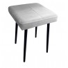 Taboret MAX MG39 jasny szary  podstawa czarna