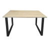 Stół do salonu kuchni 70x120x28 LOFT czarny Dąb Sonoma