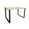 Stół do salonu kuchni 70x120x28 LOFT czarny Dąb Sonoma