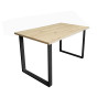 Stół do salonu kuchni 70x120x28 LOFT czarny Dąb Craft