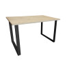 Stół do salonu kuchni 70x120x28 LOFT czarny Dąb Craft