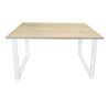 Stół do salonu kuchni 70x120x28 LOFT biały Dąb Sonoma