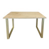 Stół do salonu kuchni 70x120x28 LOFT złoty Dąb Craft