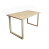 Stół do salonu kuchni 70x120x28 LOFT złoty Dąb Craft