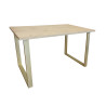 Stół do salonu kuchni 70x120x28 LOFT złoty Dąb Craft