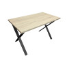 Stół do salonu kuchni 70x120x28 LOFT X czarny Dąb Sonoma